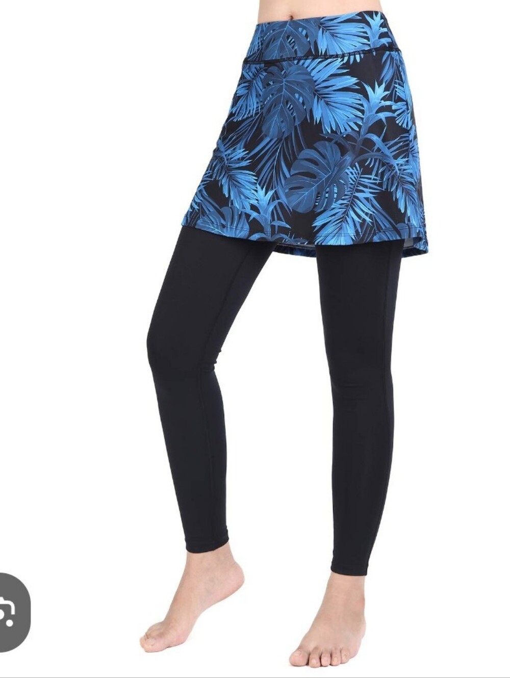 ANIVIVO Tropical Tennis Skirted Leggings with Pockets